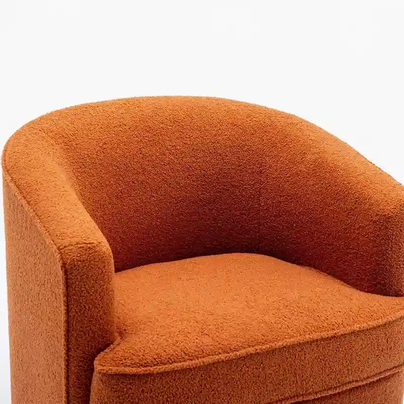 SEYNAR Modern Boucle Upholstered 360 Degree Swivel Accent Club Chair Set of 2