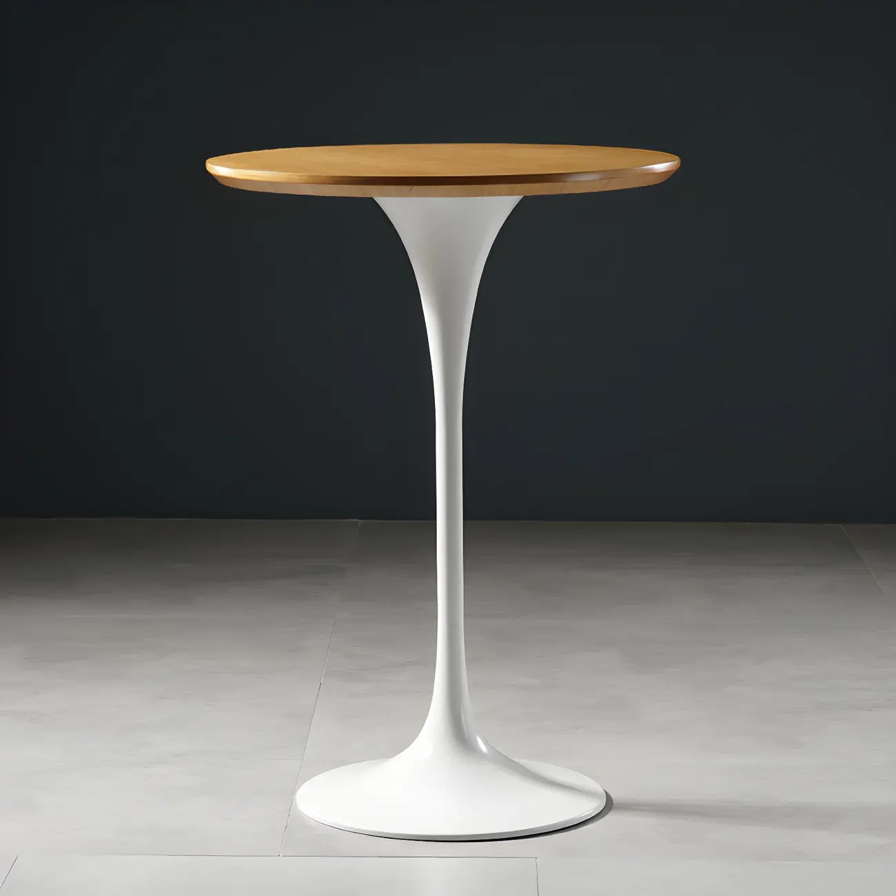 Glam Round Tall Bistro Table Pedestal Base Bar Table