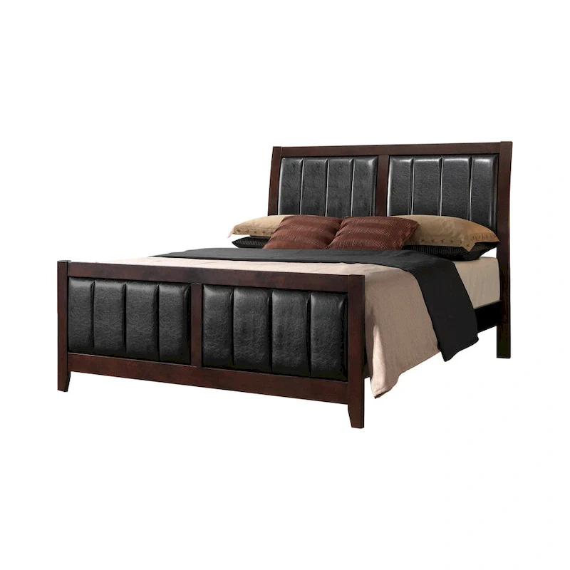 Pocatello Cappuccino 4-piece Upholstered Bedroom Set