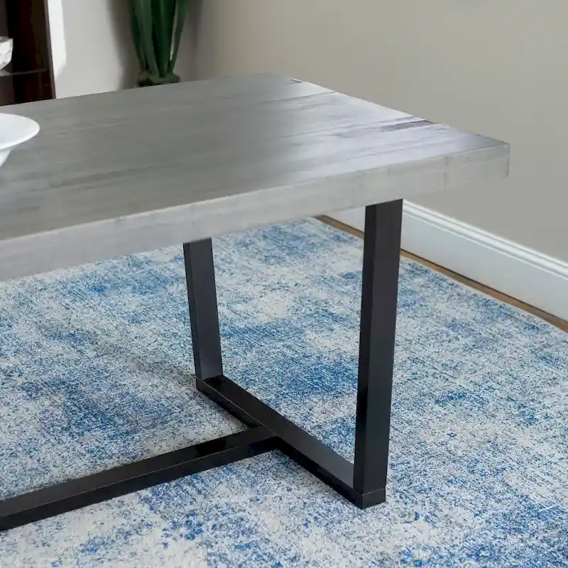 Distressed Pine Wood Dining Table 72
