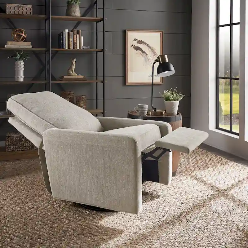 Cadeau Push Back Swivel Recliner Chair by iNSPIRE Q Modern