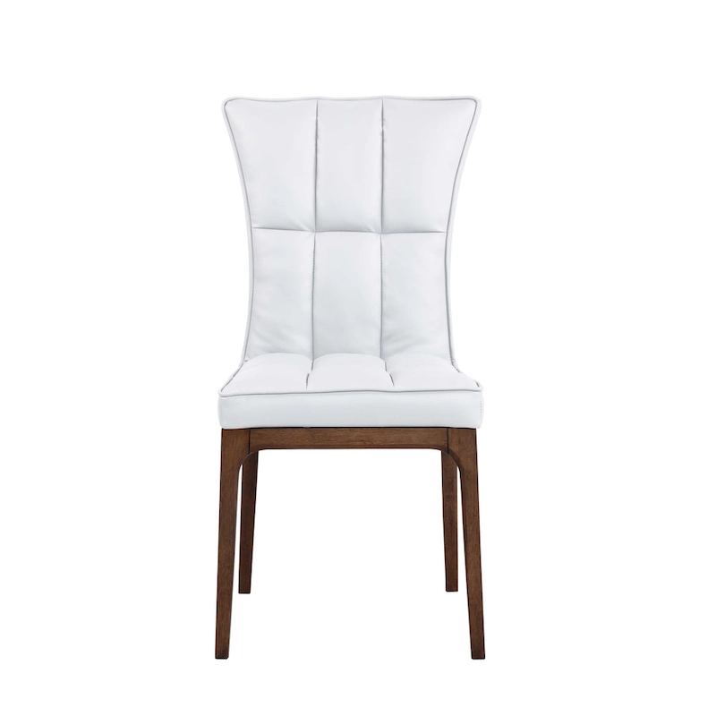 Somette Modern Tufted Side Chair with Solid Wood Frame, Set of 2