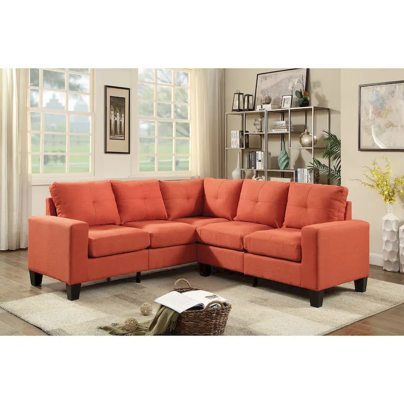 Twill Fabric Sectional Sofa