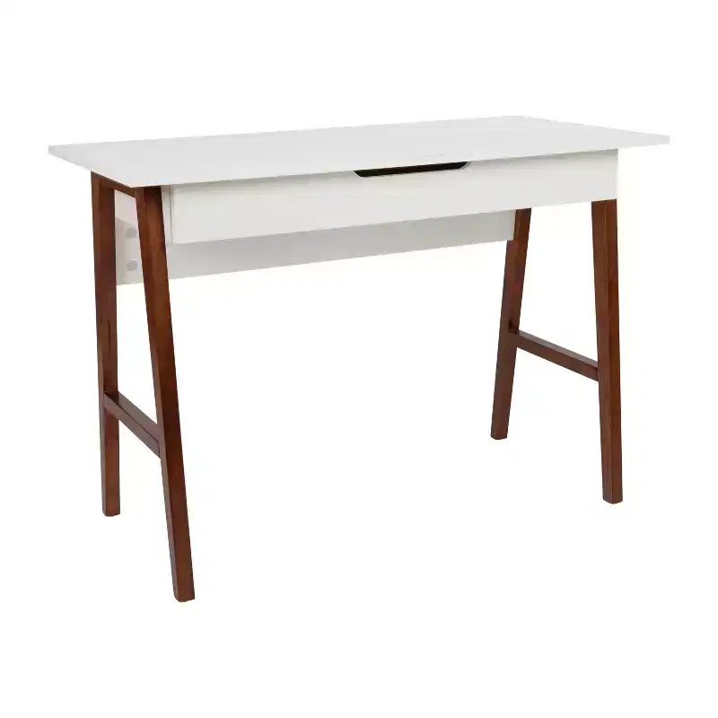 Merrick Lane Home Office Writing Computer Desk with Drawer - Table Desk for Writing and Work