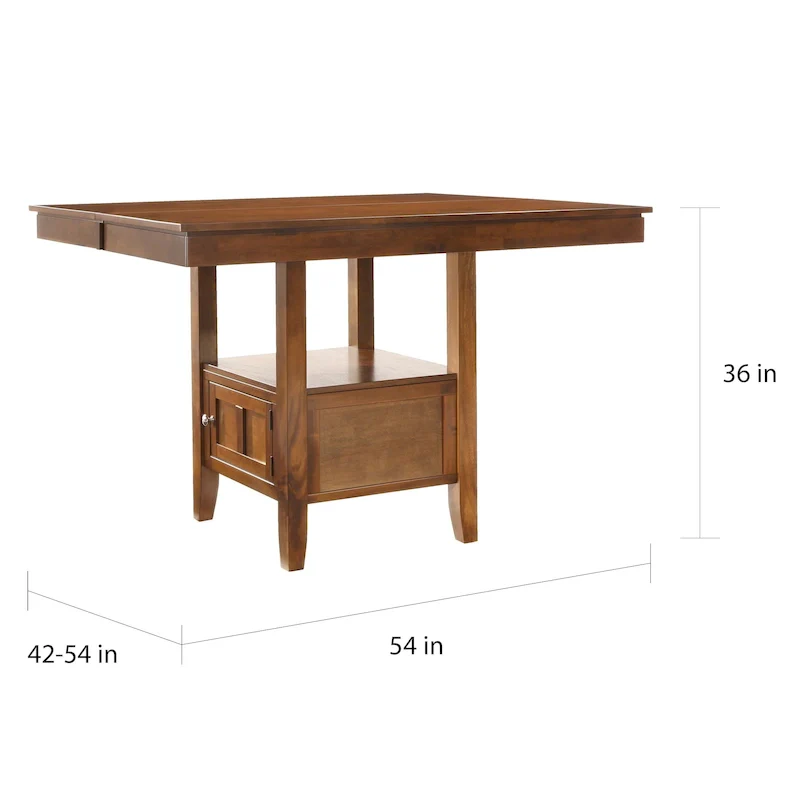 Marsden Wood Extendable Counter Height Dining Table by iNSPIRE Q Classic