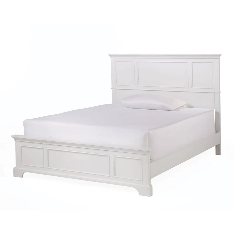 Homestyles Naples Off-White Wood Queen Bed