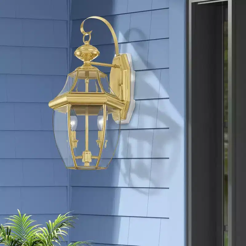 Livex Lighting Monterey 2 - Light Wall Light in Polished Brass
