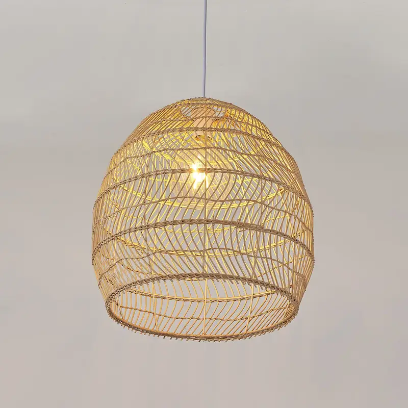 17 inch bamboo cage shape pendant