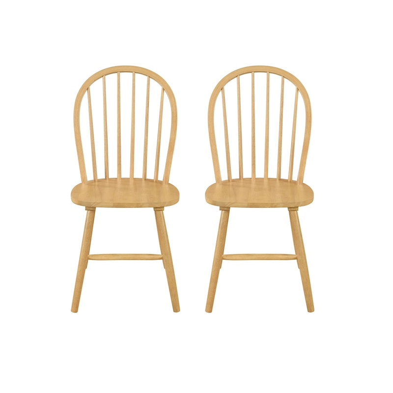 Declan Farmhouse High Back Spindle Dining Chairs (Set of 2) by Christopher Knight Home - 36H