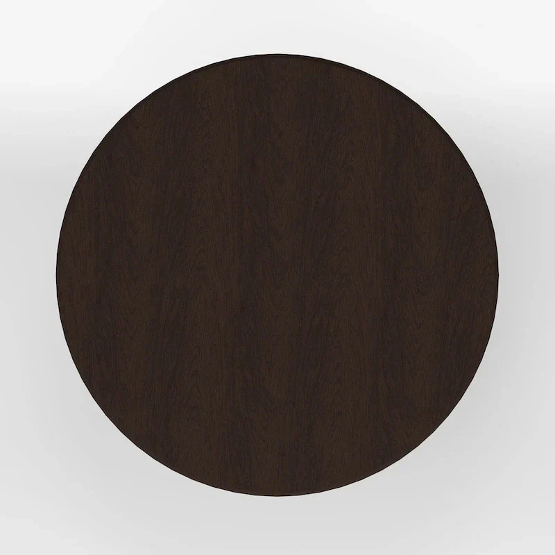 Natural Wood Round Pedestal Dining Table - 42