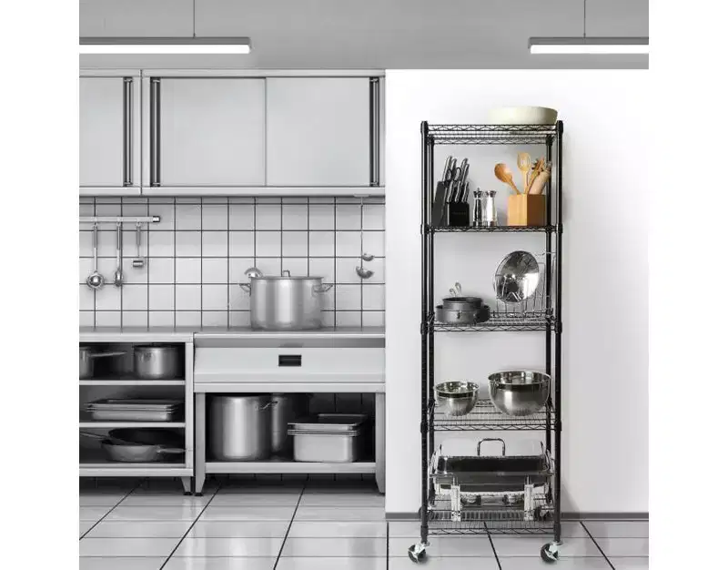 Seville Classics UltraDurable 5-Tier 24 x 18 Steel Wire Shelving Unit