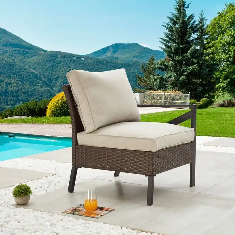 Patio Festival Outdoor X-Arm Collection Left-Arm Chair