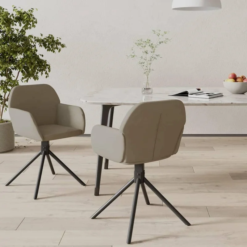 Swivel Dining Chairs 2 Pcs Accent Chair for Kitchen Living Room Velvet - 21.3 x 23 x 31.3