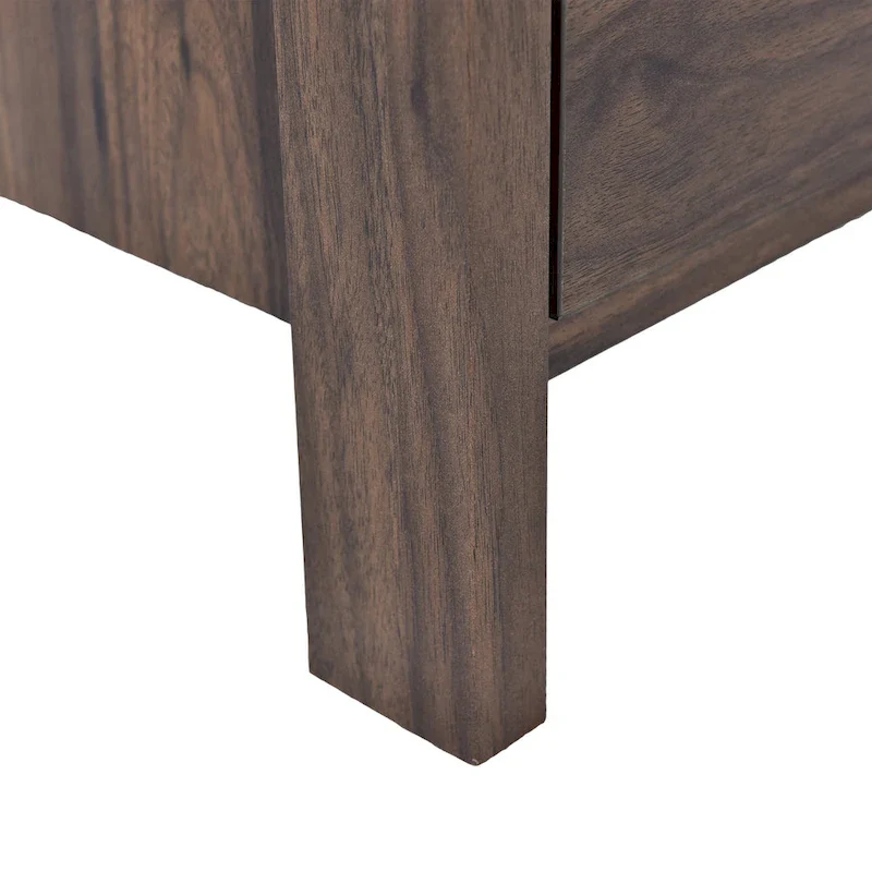 5 Drawer Chest,Sonoma Gray Oak/Walnut