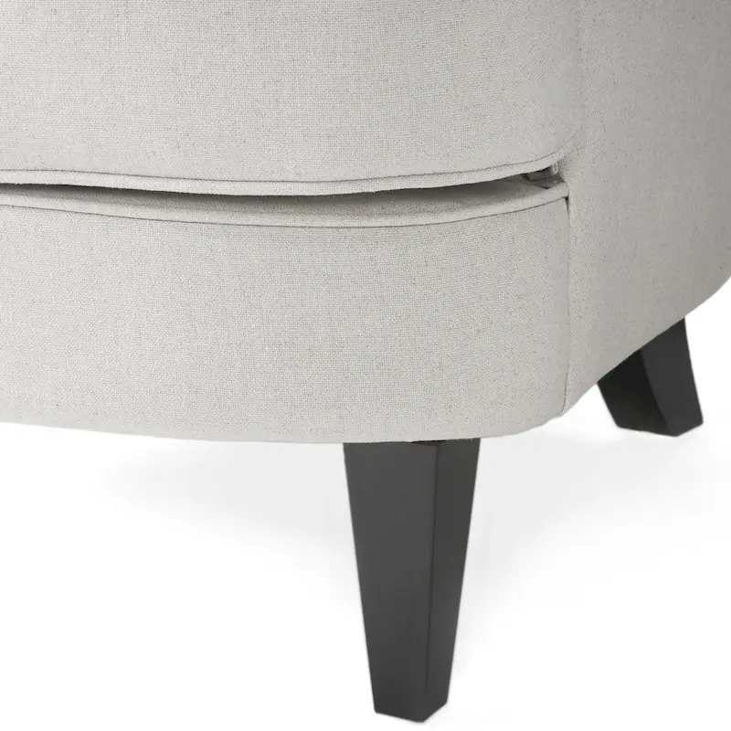 Tafton Tufted Club Chair with Ottoman by Christopher Knight Home