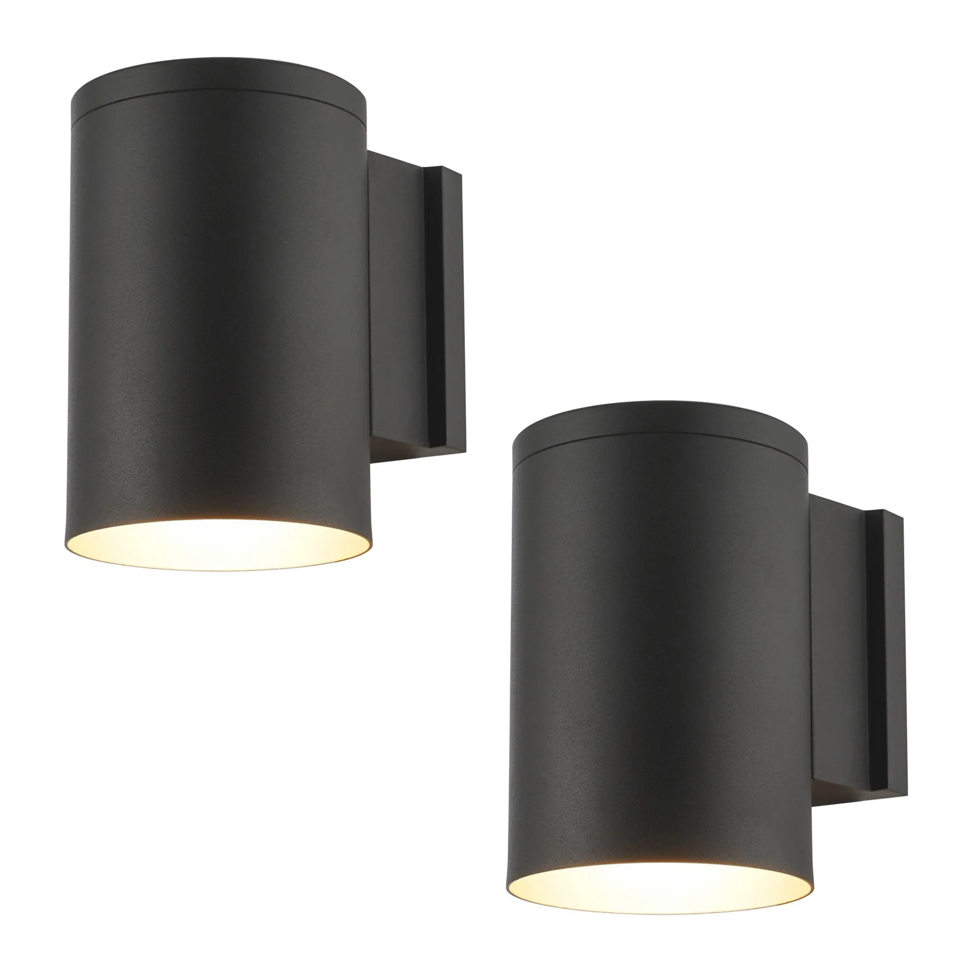 Enzo 8 Modern Outdoor Weatherproof Wall Sconce, 2-Pack