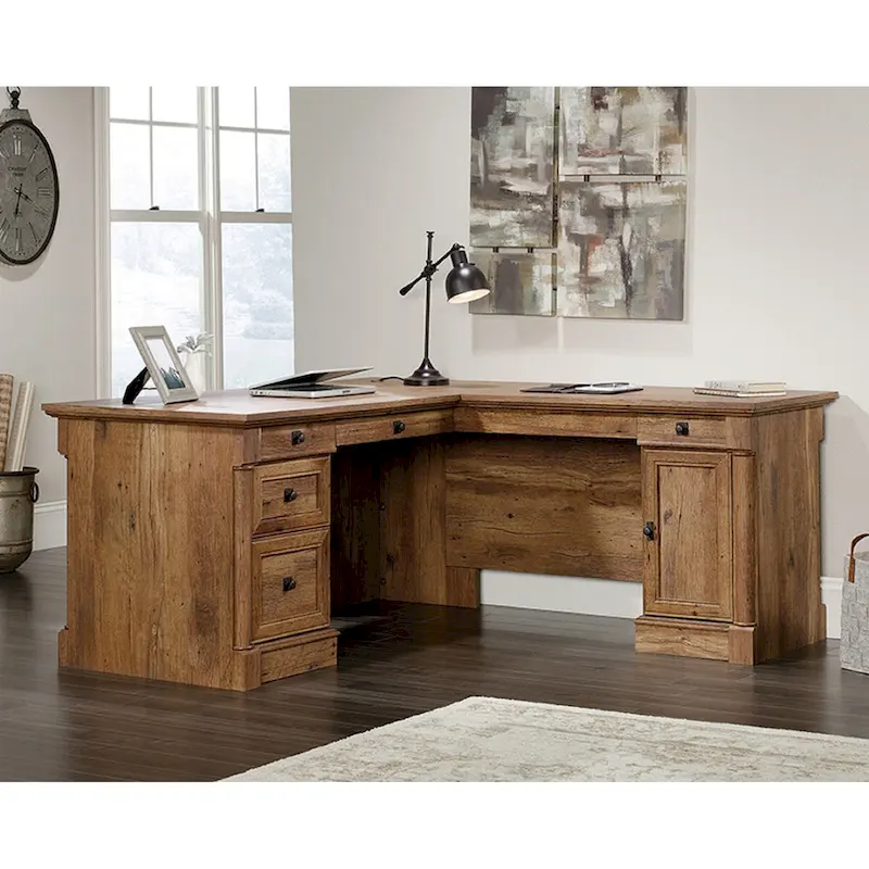 Sauder Palladia L-Shaped Office Desk
