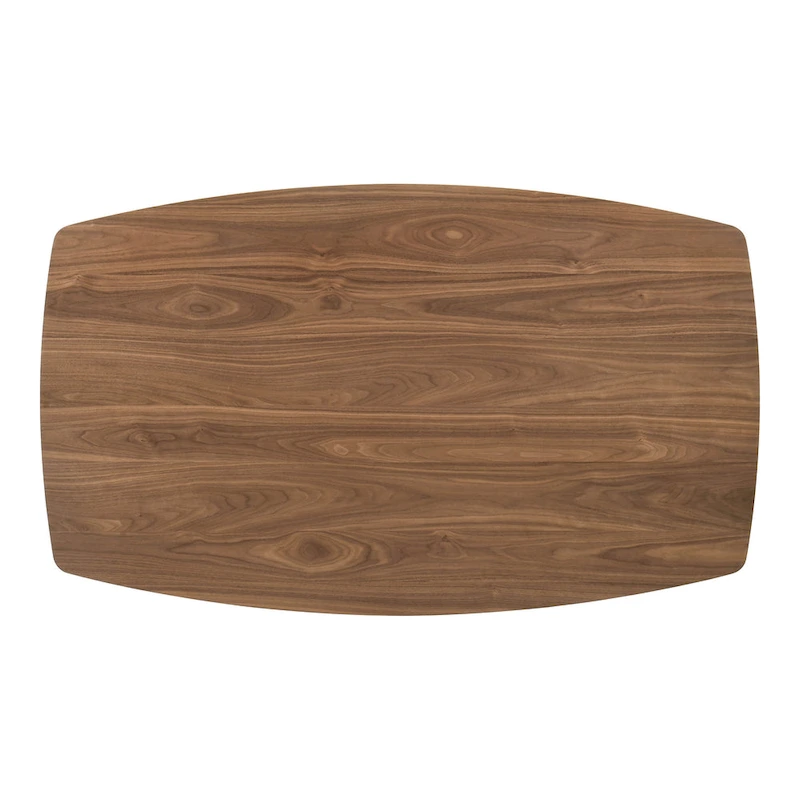 Furniture of America Shaw Mid-century 5-Piece Walnut Wood Counter Height Table Set with 4 Chairs