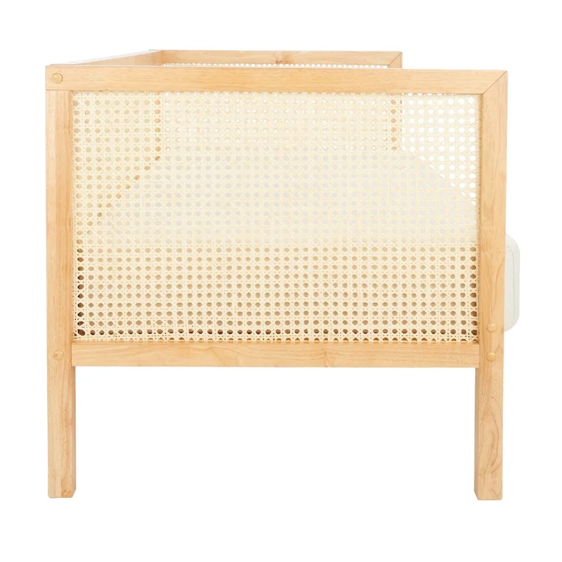 SAFAVIEH Mandie Rattan Sofa - 29  W x 62  D x 30  H - 29Wx62Dx29H