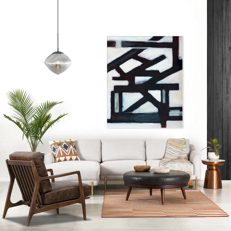 Poly & Bark Verity Leather Lounge Chair - Full Grain Genuine Italian Leather