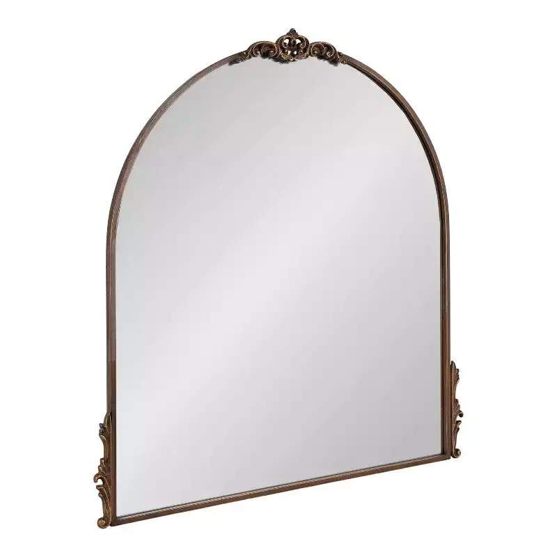 Kate & Laurel All Things Decor 32"x30" Myrcelle Decorative Framed Wall Mirror Bronze