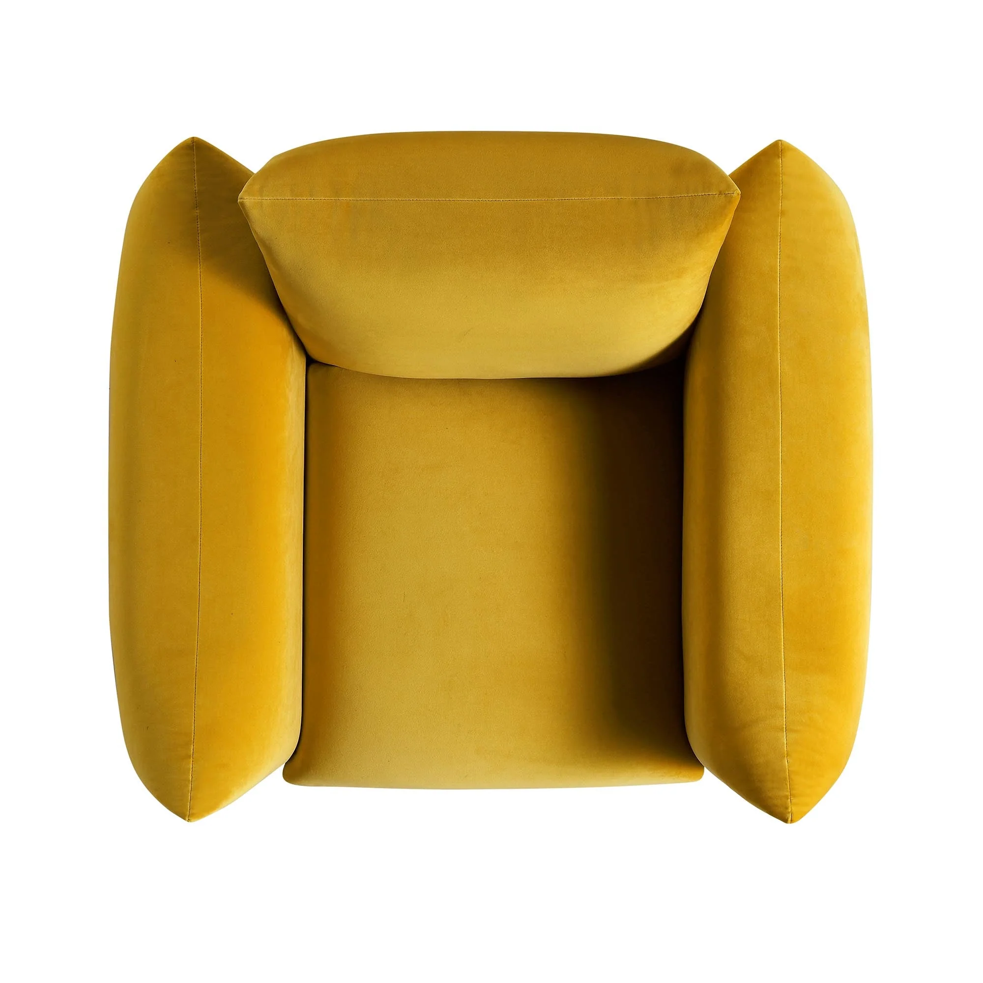 Armchair, Goldenrod Velvet