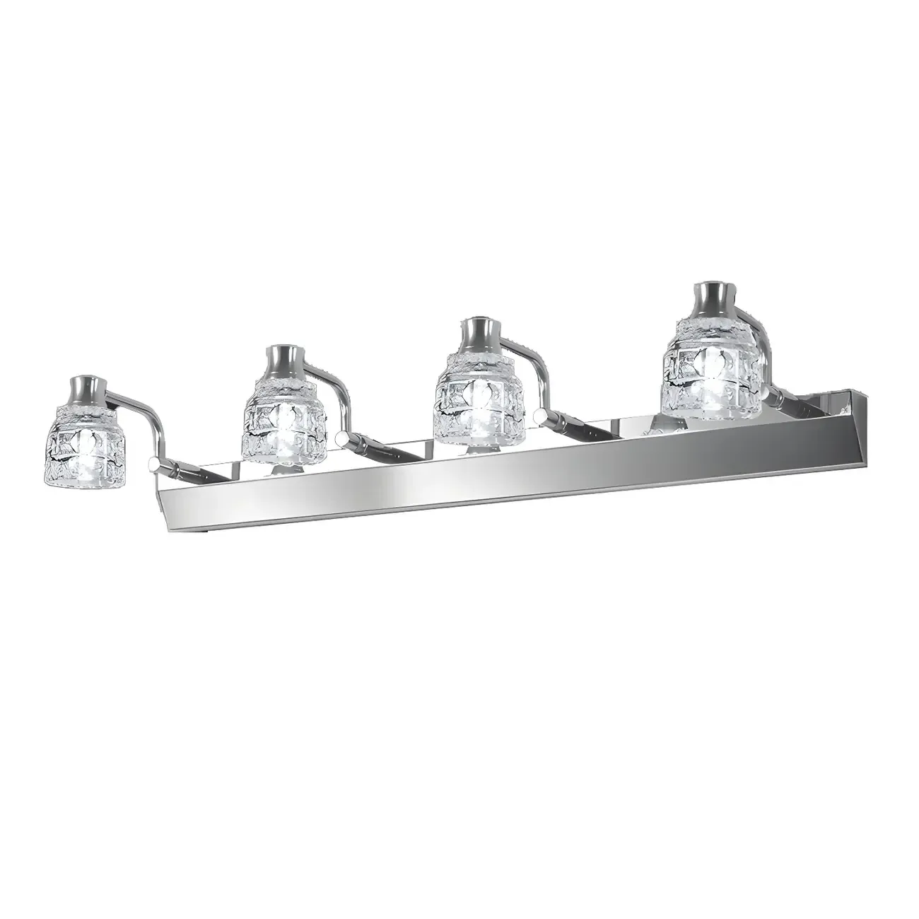 Modern Chrome Crystal Bathroom Vanity Light