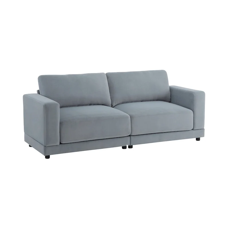 Christopher Knight Home - Grace 81 Modern Upholstery Sofa Loveseat with Square Arms