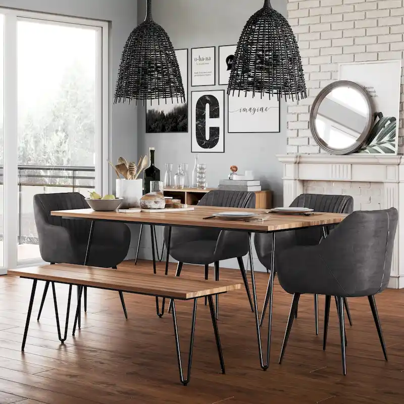 WYNDENHALL Moreno Industrial Wood Dining Table