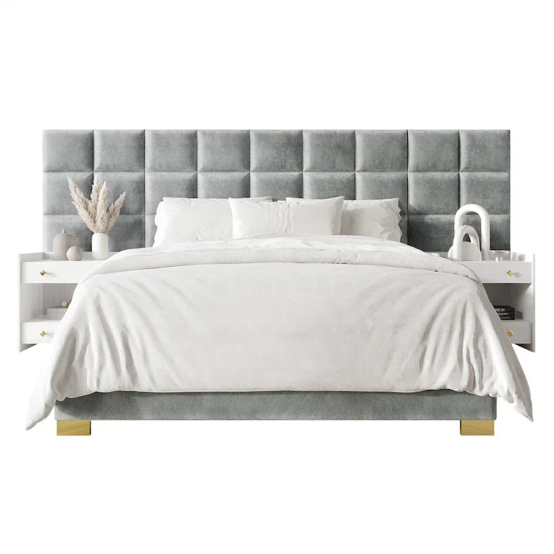 CraftPorch Mid-Century Modern Wall Panel Bedroom Set