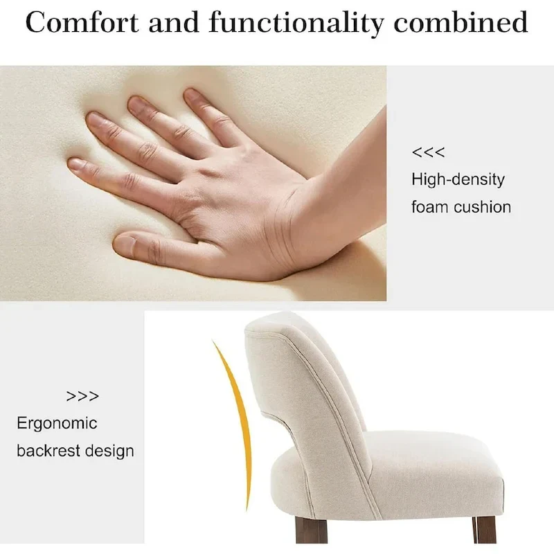 Set of 2 Wooden Bar Stools with Footrest