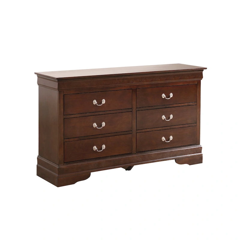 Louis Phillipe 6-drawer Bedroom Dresser