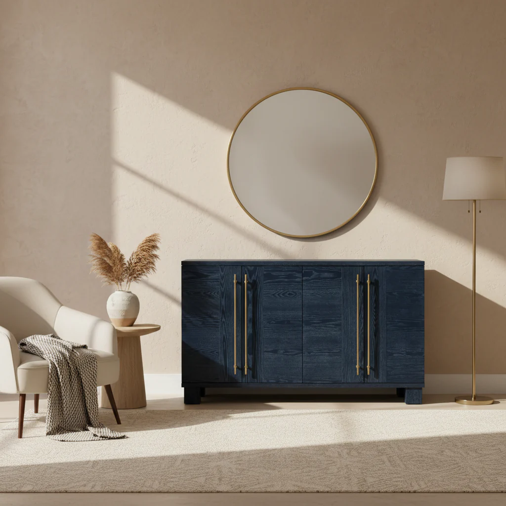 Wood Traditional Style Sideboard