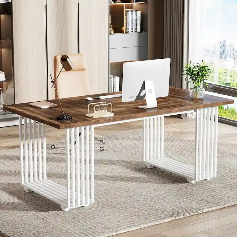 70.9 Modern Home Office Desk, Computer Executive Desk