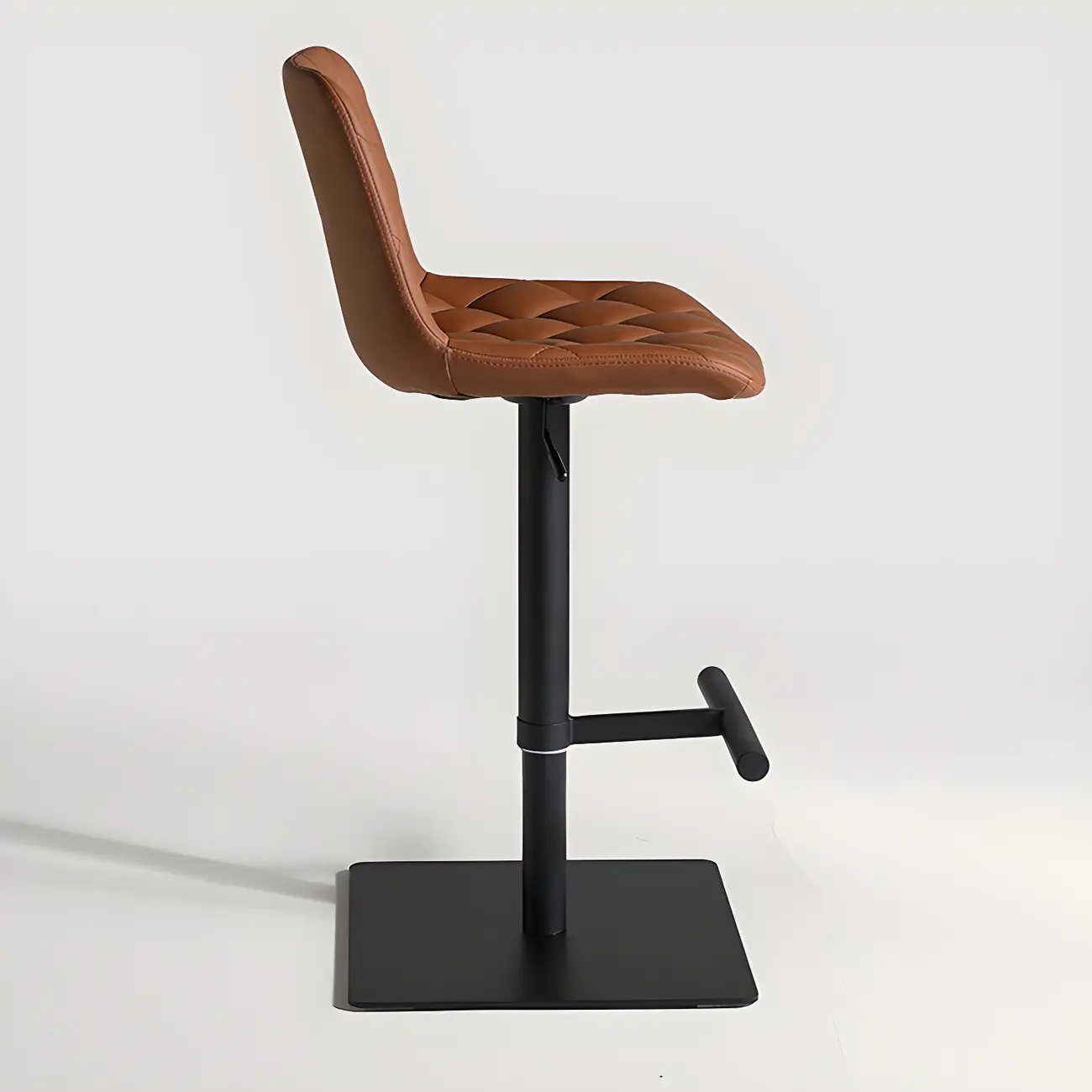 Modern Low Back Cushioned Swivel Adjustable Bar Stool