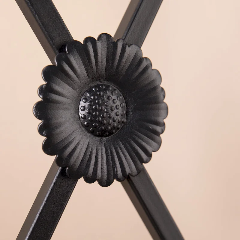 Bugleweed Black Metal Coat Rack Bench