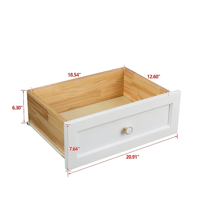 Wooden Buffet Cabinet with Drawers – 47