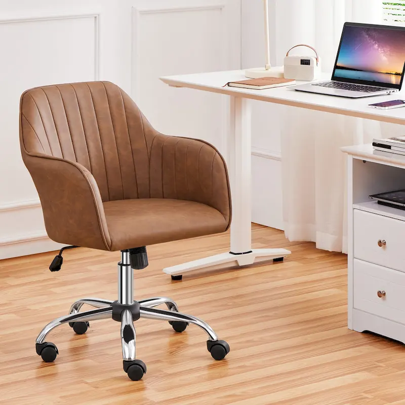 Height-Adjustable Swivel Office Chair