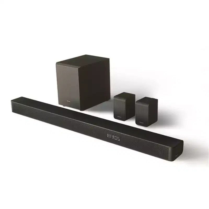 Refurbished: Hisense 5.1 Channel Soundbar with Wireless Subwoofer AX5100G - Black - Manufacturer Refurbished