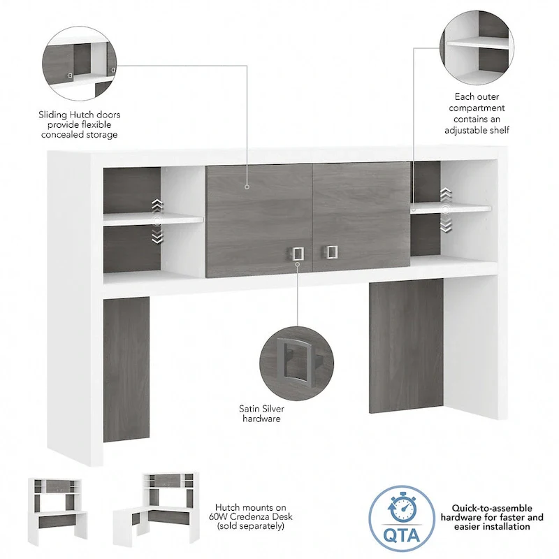 Echo 60W Hutch by Bush Business Furniture