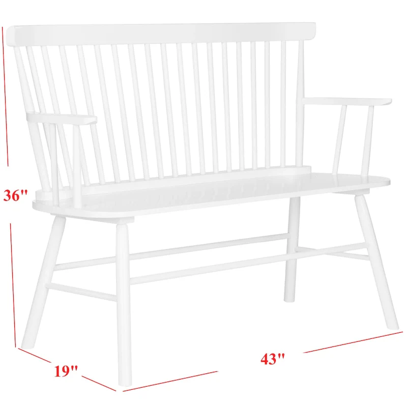 SAFAVIEH Gracija Spindleback Settee - 48 x 22.4 x 36 - 48W x 22D x 36H