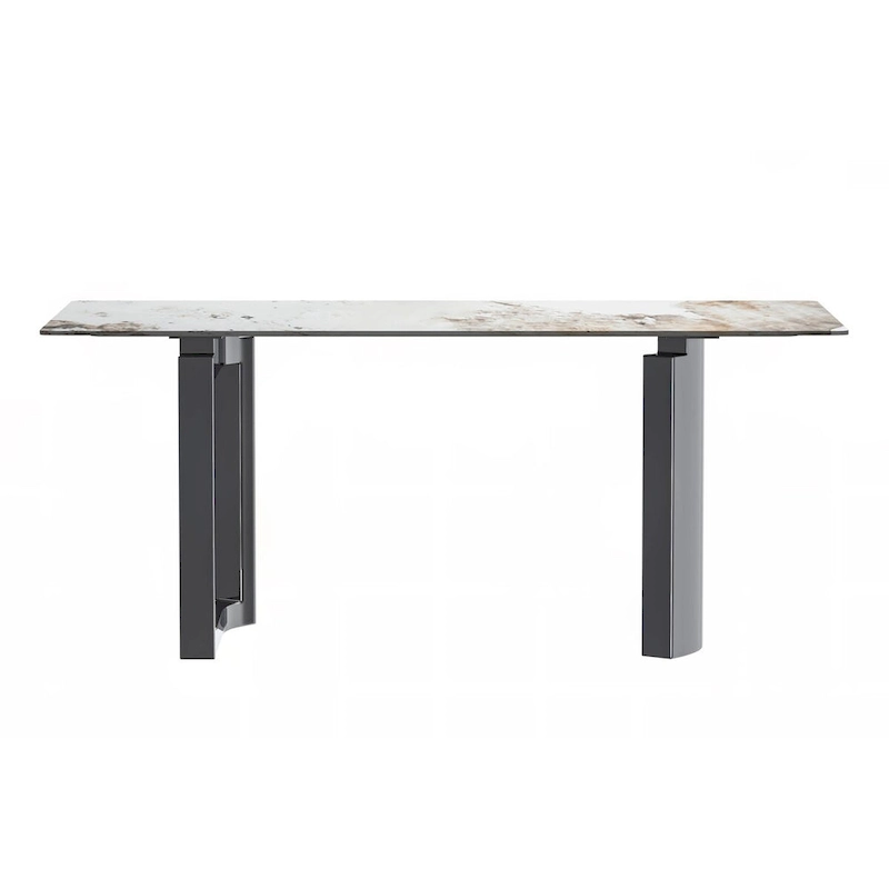 Astra Series Dining Table with Sintered Stone/Glass Top