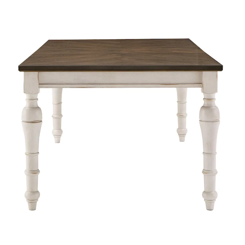 Tournus 4-6-Person Extendable Solid Rubberwood Dining Table Set by iNSPIRE Q Classic