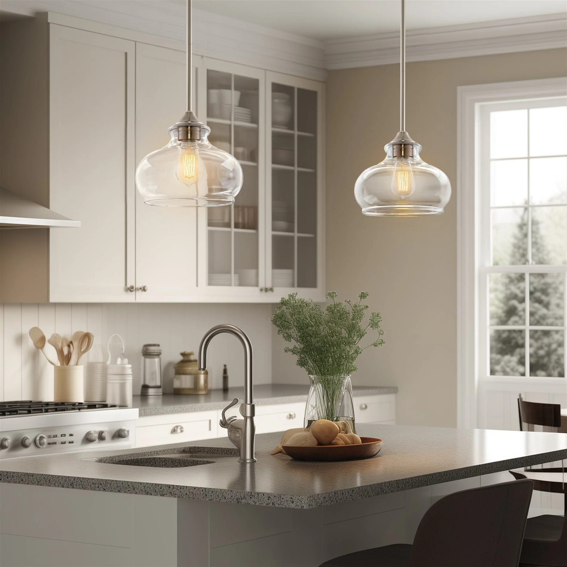 Harlow 9 Modern Industrial Farmhouse / Schoolhouse / Rustic Pendant Light