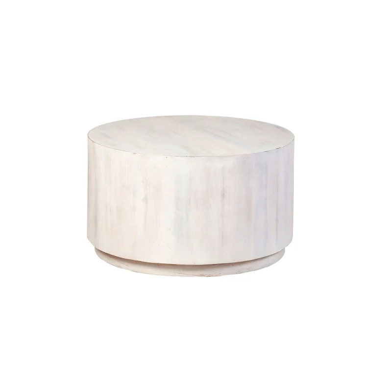 Krissa 30  Round Mango Wood Coffee Table