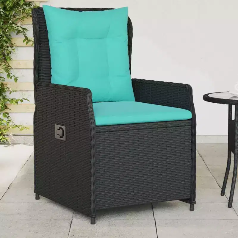 vidaXL Reclining Poly Rattan Patio Chairs in Various Colors