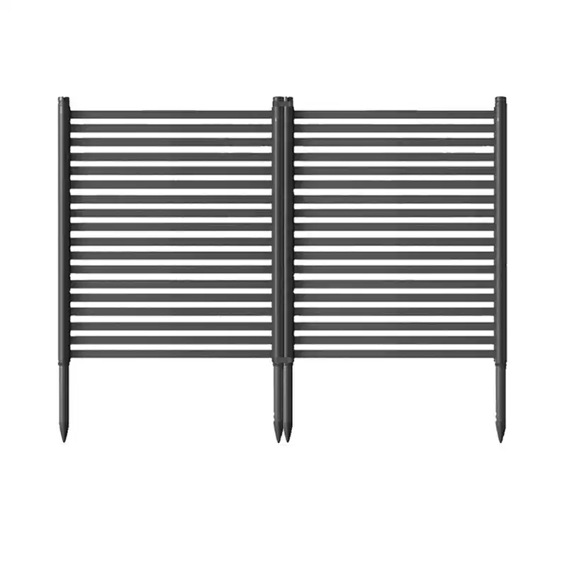 Privacy Screen Fence 2-Panel, Decorative Metal Animal Garden Fence, Rustproof Landscape Edging for Flower Beds Vegetable Gardens Patio Backyard