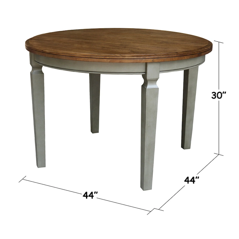 44 x 44 in. Round Top Dining Table - N/A