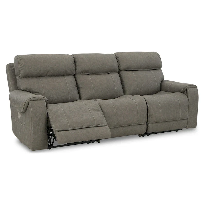 Gray 3-Piece Electric Recliner Sofa Set — W101 x D42 x H42