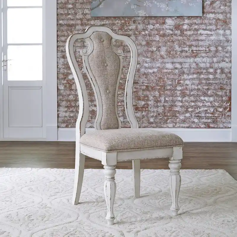 Magnolia Manor Splat Back Upholstered Side Chair (Set of 2)